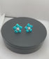 Pure Silver Enamel Blue Flowers 6g (Pack of 2)